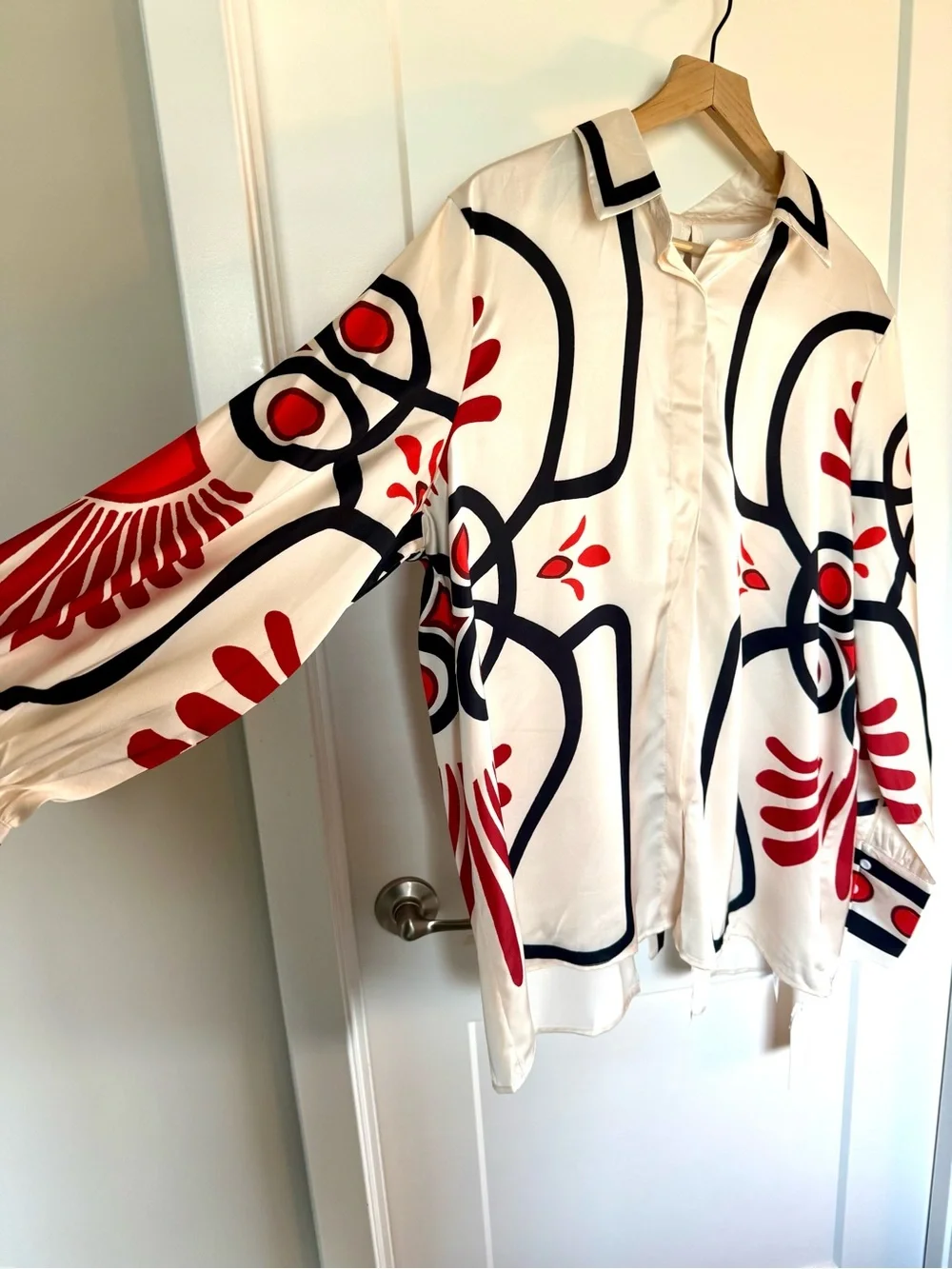 Amaranta graphic-print shirt & trousers matching set